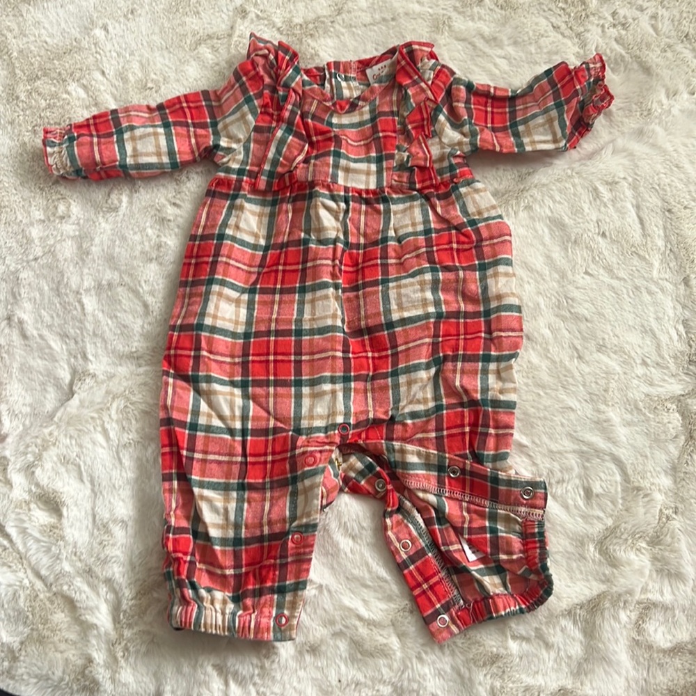 0-3 Month Girl Christmas Onesie